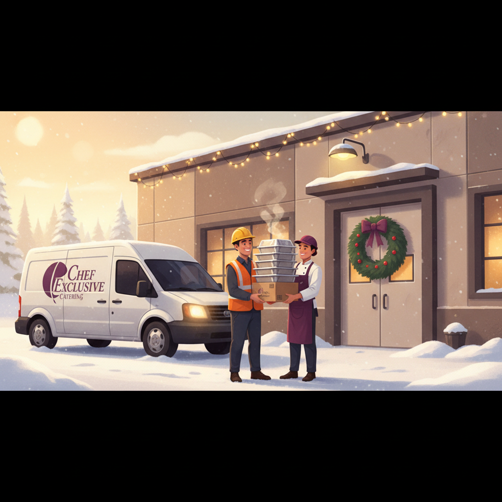 Chef Exclusive Catering holiday delivery to warehouse